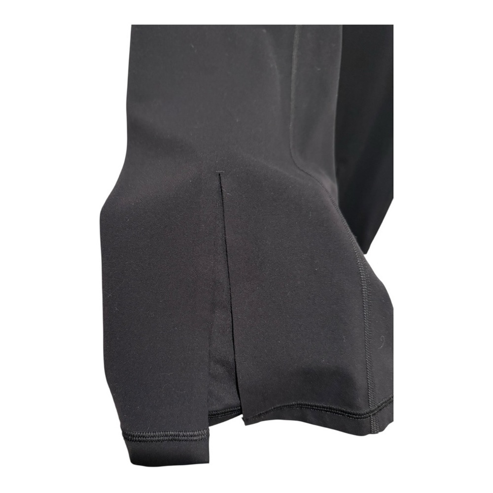Athleta Black Front Slit Flare Pants size Small EUC - Picture 2 of 10